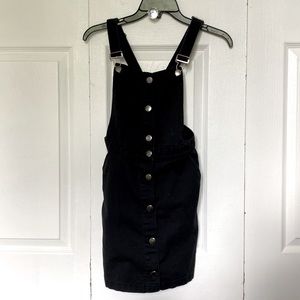 Divided by H&M overall black casual dress with pockets for kids